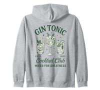 Gin Tonic pour Cocktails Gin Lovers Vintage Social Club Sweat à Capuche