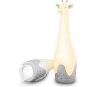 GINA la girafe - Veilleuse et lampe torche grise Gris G
