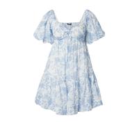 Gina Tricot Robe d’été bleu clair / blanc, Taille 38