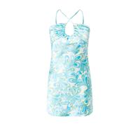 Gina Tricot Robe d’été bleu clair / vert clair / blanc, Taille 40