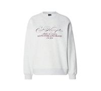 Gina Tricot Sweat-shirt gris clair / rouge rubis, Taille XL