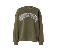 Gina Tricot Sweat-shirt olive / noir / blanc, Taille S