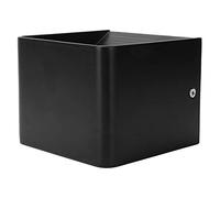 Gind Applique Murale, Applique Murale Intérieure, AC85-265V 3W Étanche IP65 COB Applique Murale Carrée pour Salle à Manger,Coiffeuse Cour,Cuisine,Salle de Bains(Coquille noire blanc chaud)