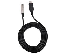 Gind Cordon de câble Adaptateur USB XLR, Pratique câble de Liaison Micro USB vers XLR Petit Compact pour Le Bureau pour la Maison