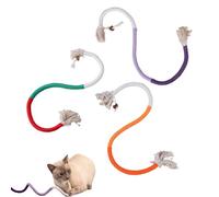 Ginddy Jouet à Mâcher pour Chat,3 Pièces Corde à Mâcher à l'herbe à Chat avec Ficelle Naturelle Jouets Interactifs à Mâcher pour Chats D'intérieur Chatons Adultes pour Lnteragir Et Nettoyer Les Dents