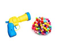 Ginddy Jouets pour Chat Lanceur de Balles,Ensemble de Lanceur Jouets Interactifs pour Chat avec 100 Peluche Balle Creative de Balles à Pompons Jeux pour Jouets Chaton Intérieur Animaux