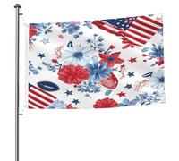 Ginfult Drapeau de l'Amérique - Drapeau de football américain - Double face - En polyester - Pour terrasse, pelouse, porche, balcon