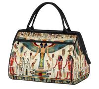 Ginfult Sac de sport imperméable et léger sur le thème des éléments de l'Égypte antique pour femme et homme