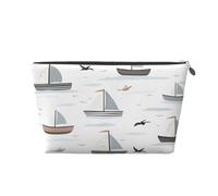 Ginfult Trousse de maquillage étanche avec motif mouette, petite trousse de maquillage portable pour femmes et filles