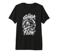 Ginga & Flow Chemise drôle de Combattant de Capoeira Roda T-Shirt Haut de Gamme