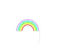 GINGA LED Décorative Arc-en-ciel - Lampe Design, Alimentation Piles ou USB-A, Éclairage Ambiance -Multi