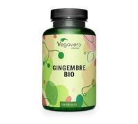 Gingembre BIO 650 mg | 120 Gélules (4 mois) | 1,5% Gingerol | Digestion + Vomissement | Testé en Laboratoire | Vegan & Sans Additifs | Vegavero®