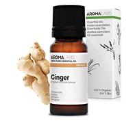Gingembre BIO (Zingiber officinale) - 10 mL - Huile Essentielle Chémotypée et Certifiée AB - Digestion & Mal des transports - Aroma Labs - Made in France