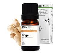 Gingembre BIO (Zingiber officinale) - 5 mL - Huile Essentielle Chémotypée et Certifiée AB - Digestion & Mal des transports - Aroma Labs - Made in France
