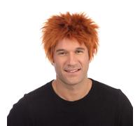 Gingembre Burin Perruque 80s Punk Écossais Hommes Adultes Accessoire Déguisement