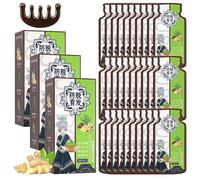 Gingembre Shampooing Anti-chute Shampoing Anti Chute 3 Boîtes Shampoing Repousse Cheveux Utilisé pour AméLiorer les Cheveux Secs et Crépus (1peigne de massage)