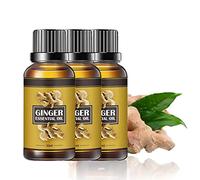Ginger Essential Oil Belly Drainage, Belly Drainage Ginger Oil, Slimming Tummy Ginger Oil, Lymphatic Drainage Ginger Oil, Anti Cellulite Massage Oil, Ginger Massage Oil For Belly Fat (3PCS)