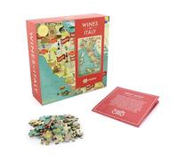 Ginger Fox Puzzle Cru - Vins d'Italie - Puzzle de 1000 pièces pour adultes - Puzzles colorés sur le vignoble et les vins italiens, puzzles relaxants et stimulants pour adultes