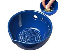 Ginger Grater Plate - Ceramic Food Grater Bowl for Efficient Shredding with Easy Cleanup | Kitchen Tool for Ginger Turmeric Onion Cheese Prep in Cooking Restaurant Catering Professional Use