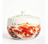 Ginger Jar Céramique Pot À Riz Boîte À Riz Décorative Chinoise Seau À Riz Hermétique Idée Cadeau Maison Et Déco(C,2.5kg)