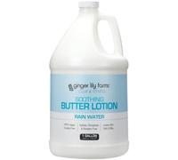 Ginger Lily Farms Club & Fitness Lotion apaisante au beurre de karité pour peaux sèches, 100% végétalien et sans cruauté envers les animaux, parfum eau de pluie, 1 g