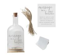 Ginger Ray Alternative Bouteille en verre pour livre d'or de mariage 23 cm