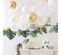 Ginger Ray Arche de ballons botanique en chrome doré avec eucalyptus pour enterrement de vie de jeune fille