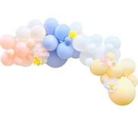 Ginger Ray Arche de ballons pastel printaniers avec fleurs en papier, uni, multicolore, taille M