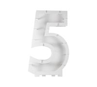 Ginger Ray - Décoration pour fête d'anniversaire en forme de chiffre 5 à remplir de ballons
