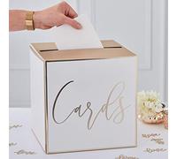 Ginger Ray Boîte aux lettres de table dorée pour fête de mariage