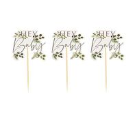 Ginger Ray Botanical Baby Lot de 12 décorations de cupcakes pour fête prénatale