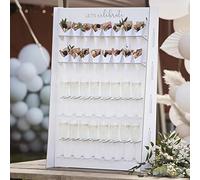 Ginger Ray Botanical Wedding Drinks and Sofa Wall Card Stand Decoration Holder Holder White