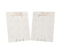 Ginger Ray BR-352 - Lot de 2 murs à donuts pour mariage botanique - 18 emplacements, décoration en feuille d’aluminium bronze