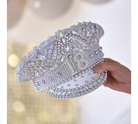 Ginger Ray Chapeau à paillettes orné d'argent pour 18e anniversaire, accessoire portable pour fête jalon
