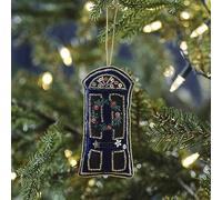 Ginger Ray- Décoration d'arbre de Noël, Navy Velvet Door Hanging