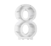 Ginger Ray Décoration de fête d'anniversaire en forme de chiffre 8, or rose, arc-en-ciel