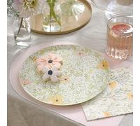 Ginger Ray Ditsy Lot de 8 assiettes en papier à imprimé floral pour fête prénatale Pastel