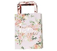 Ginger Ray Ensemble de fête floral pour enterrement de vie de jeune fille, Carte de 120 g., doré, Lot de 5