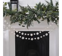 Ginger Ray- Guirlande de banderoles à Suspendre 3 m, Felt Beads and Stars Christmas