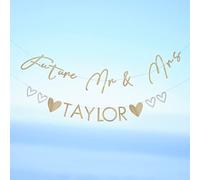 Ginger Ray- Guirlande de fanions de fiançailles Mr & Mrs, Decoration