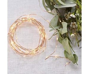 Ginger Ray Guirlande lumineuse LED dorée rose pour mariage et fête