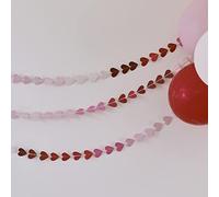 Ginger Ray Happy Valentines Guirlande décorative écologique en Forme de cœur Rose ombré