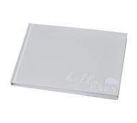 Ginger Ray- Hello Baby Album Photo ou Livre d'or de baptême 32 Pages, Guest Book, crème, Blanc