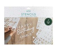 Ginger Ray Kit de pochoirs pour fête d'anniversaire - 42 x 29,5 x 0,5 cm