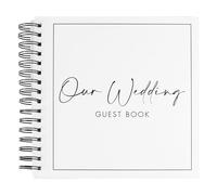Ginger Ray- Livre d'or de Mariage, Black and White Wedding, Marron