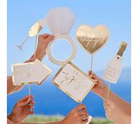 Ginger Ray Lot de 10 Accessoires pour photomaton de fiançailles