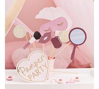 Ginger Ray Lot de 10 accessoires pour photomaton Rose pailleté
