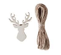 Ginger Ray Lot de 16 Pinces à Linge en Bois en Forme de cerf