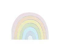 Ginger Ray Lot de 16 serviettes en papier aluminium en forme d'arc-en-ciel pastel