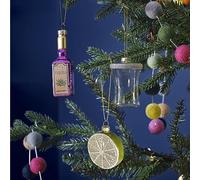 Ginger Ray Lot de 3 Accessoires décoratifs à Suspendre pour Sapin de Noël Tequila Sel et Citron
